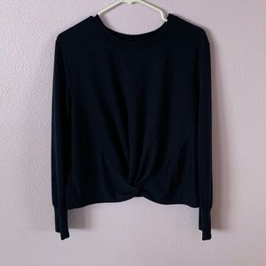 Long sleeve navy top